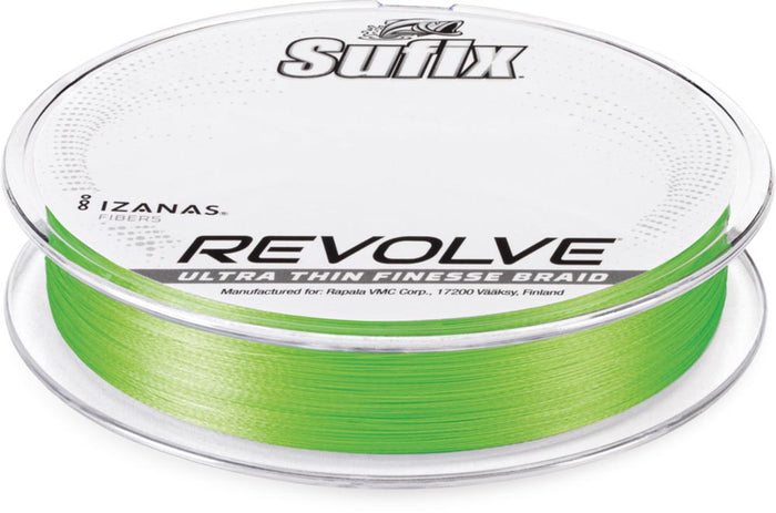 Sufix Revolve High-Vis Neon Lime Braid - 200 Yards - Neon Lime