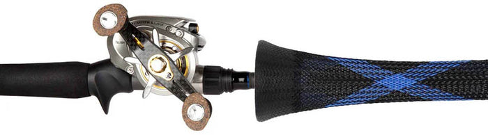 The Rod Glove Casting Rod Sleeve with Dipped Bell End - Blue Spyder