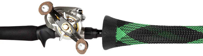 The Rod Glove Casting Rod Sleeve with Dipped Bell End - Green Spyder
