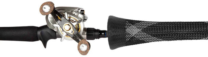 The Rod Glove Casting Rod Sleeve with Dipped Bell End - Platinum Spyder