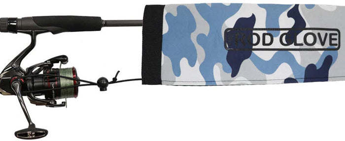 The Rod Glove Tournament Neoprene Spinning Rod Sleeve - Blue Camo