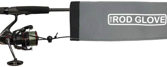 The Rod Glove Tournament Neoprene Spinning Rod Sleeve - Light Grey