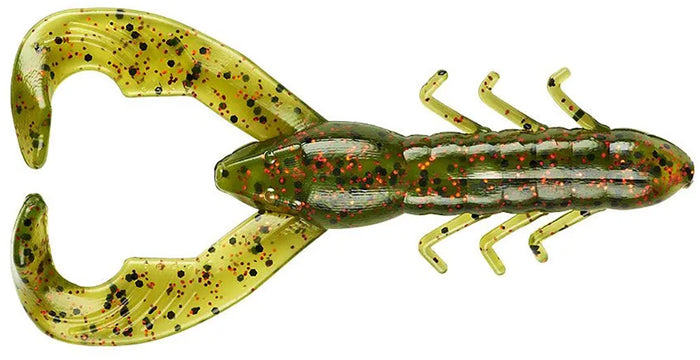 YUM Christie Craw 3 1/2 inch Soft Plastic Craw Bulk 30 pack Watermelon Red Flake