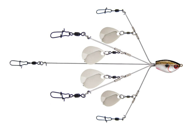YUM YUMbrella Flash Mob Jr. Bladed Umbrella Rig Colorado Blade