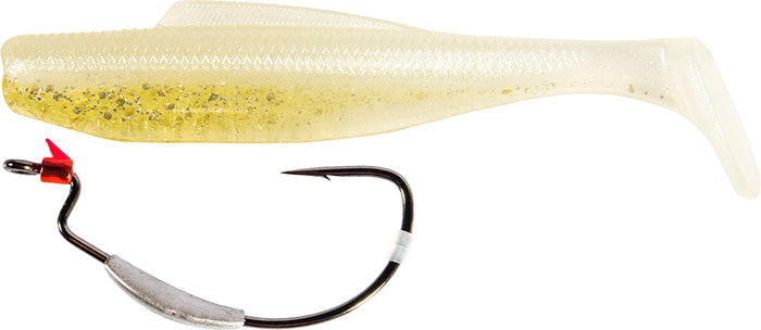 Z-Man 4 Inch DieZel MinnowZ & ZWG Weighted Swimbait Hook Combo - Beer Run