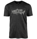 Z-Man Bad Azz Bass TeeZ Short Sleeve T-Shirt - Charcoal Gray