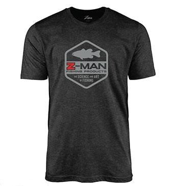 Z-Man Bass Logo TeeZ Short Sleeve T-Shirt Charcoal Gray