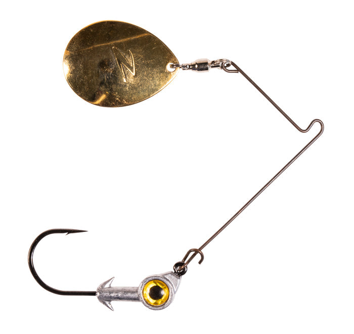 Z-Man BullZeye Skirtless Spinnerbait Gold