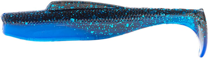 Z-Man DieZel MinnowZ 5 inch Paddle Tail Swimbait 4 pack - Black/Blue Laminate