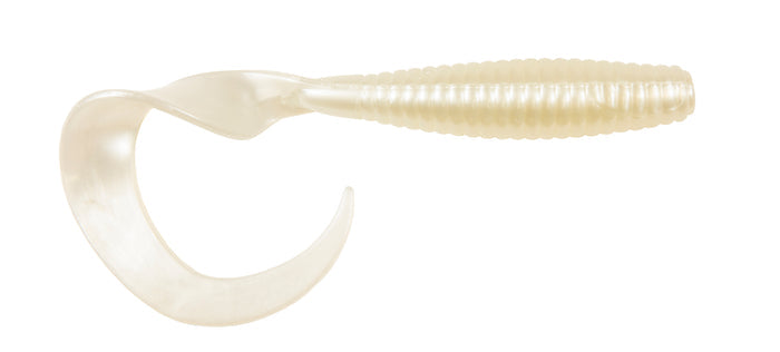 Z-Man DoormatadorZ 6 inch Scented Curly Tail Grubs 3 pack - Pearl
