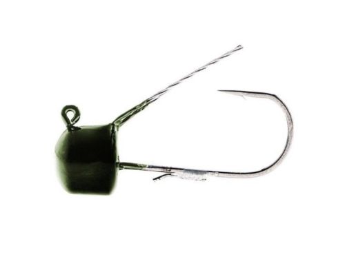 Z-Man Finesse ShroomZ Weedless Jigheads - 1/5 oz - Green Pumpkin
