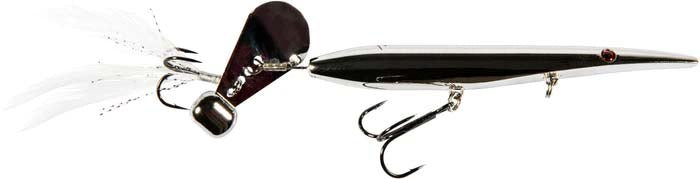 Z-Man HellraiZer Topwater Tail Blade Bait - 4 Inch - Chrome