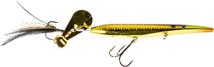 Z-Man HellraiZer Topwater Tail Blade Bait - 4 Inch - Golden Boy