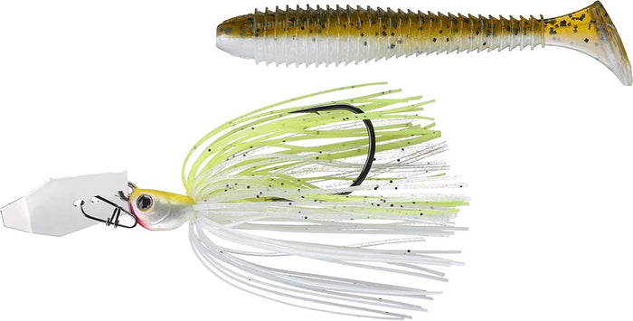 Chartreuse White / Green Pumpkin Pearl Belly