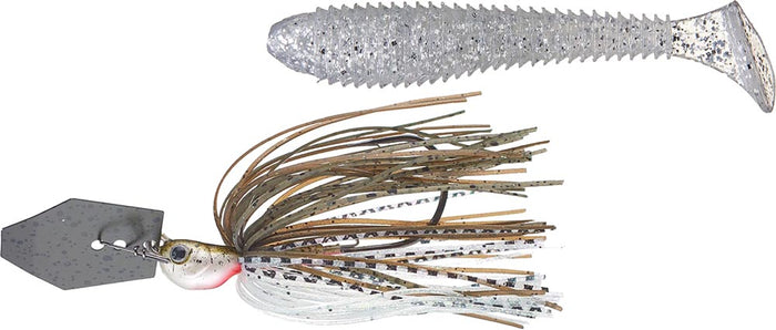 Green Pumpkin Shad / Carolina Chrome