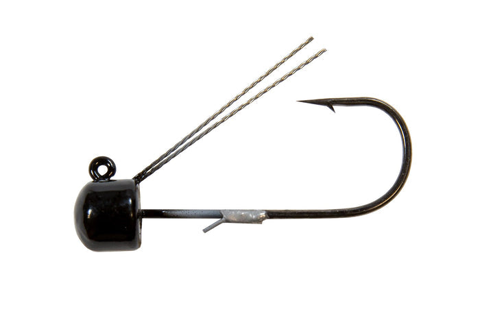 Z-Man Power Finesse ShroomZ Weedless Jigheads 3 pack 1/10 oz - Black