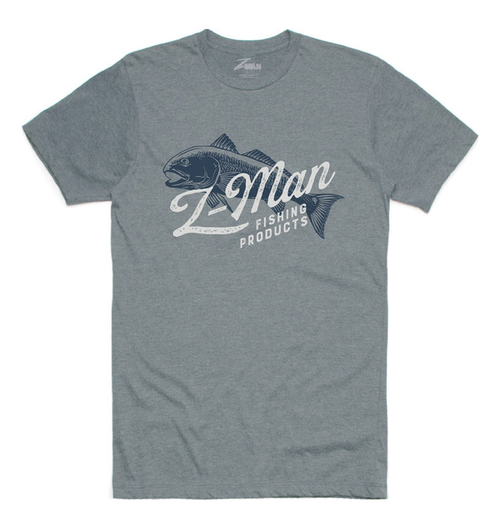 Z-Man Redfish TeeZ Short Sleeve T-Shirt - Stone Gray