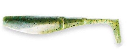 Z-Man Scented PaddlerZ 4 inch Soft Paddle Tail Swimbait - Green Lantern