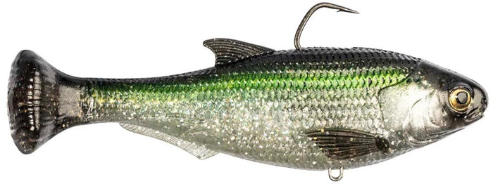 Z-Man Shadtron Line Through Slow Sinking Swimbait - 6 Inch - Chartreuse Shad
