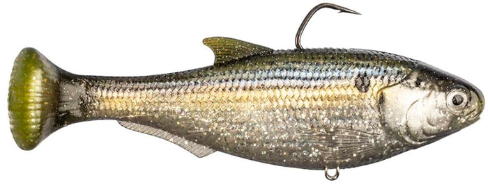 Z-Man Shadtron Line Through Slow Sinking Swimbait - 6 Inch - Threadfin Shad