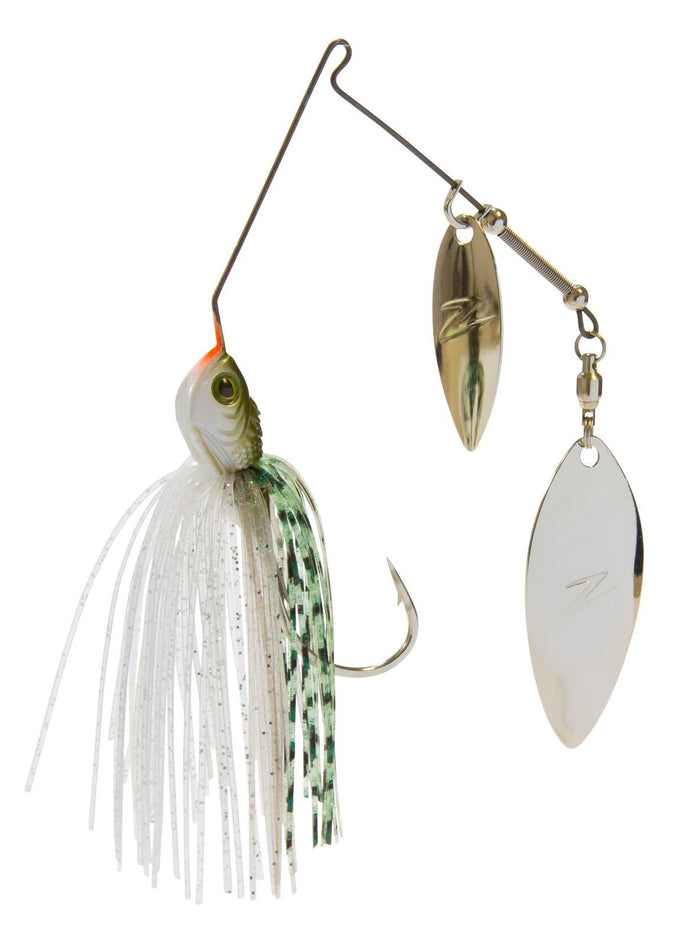 Z-Man SlingbladeZ Double Willow Spinnerbait Greenback Shad
