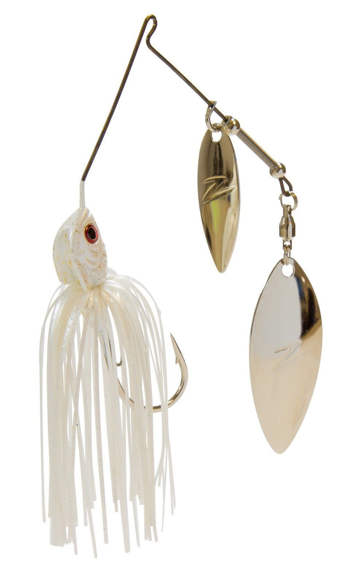 Z-Man SlingbladeZ Double Willow Spinnerbait - Pearl Ghost