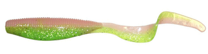 Z-Man StreakZ Curly TailZ 5 inch Soft Plastic Grub 4 pack - Electric Chicken