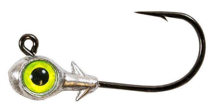 Z-Man Trout Eye 1/4 oz. Jighead 3 pack - Chartreuse