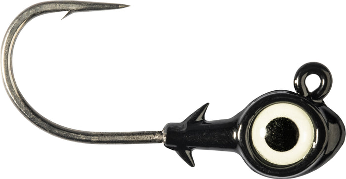 Z-Man Trout Eye X Jighead - 3 pack - Black/Glow