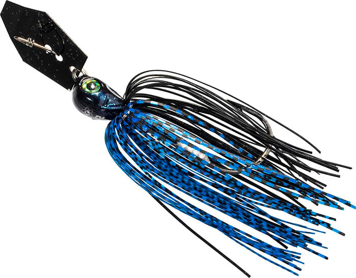 Z-Man Tungsten Chatterbait Elite Evo - Black/Blue, 1/2 oz