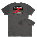 Z-Man Z-Badge Logo TeeZ Short Sleeve T-Shirt - Charcoal Gray