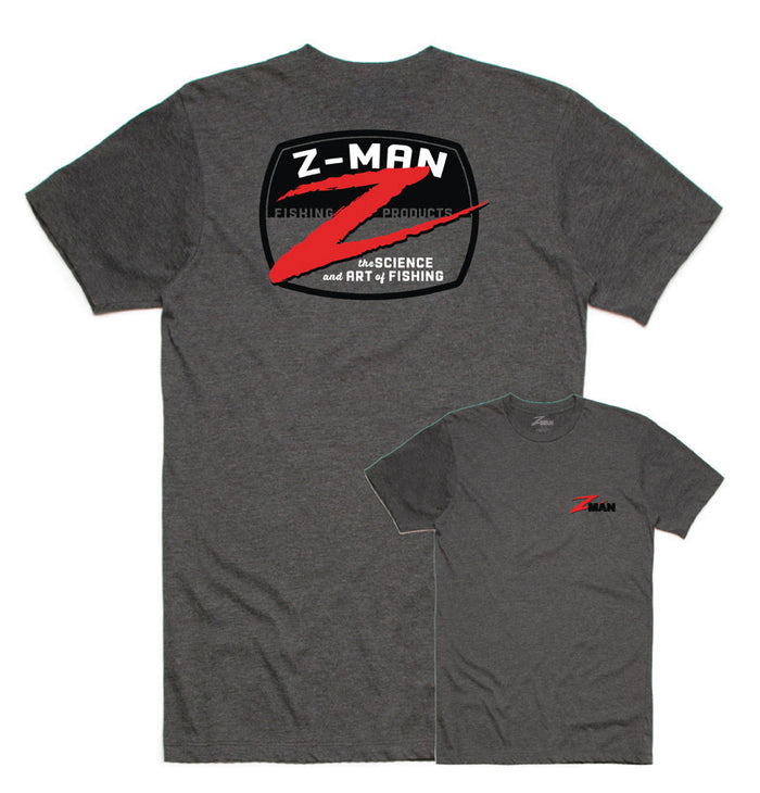 Z-Man Z-Badge Logo TeeZ Short Sleeve T-Shirt - Charcoal Gray