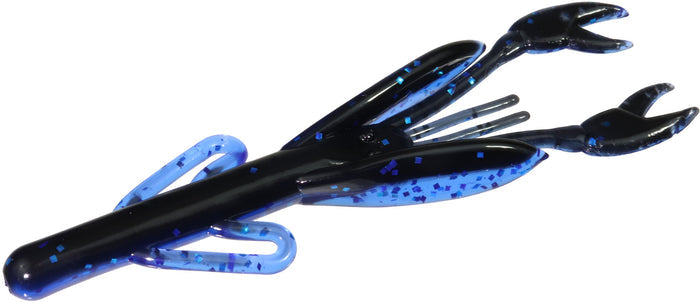 Zoom Baby Brush Craw Creature Bait - 4 Inch Black Sapphire