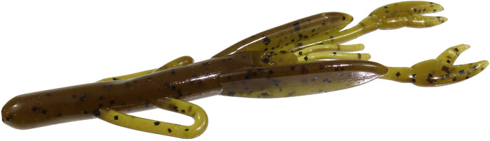 Zoom Baby Brush Craw Creature Bait - 4 Inch - Green Pumpkin