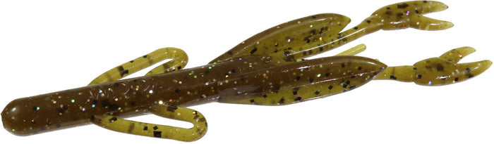 Zoom Baby Brush Craw Creature Bait - 4 Inch - Green Pumpkin Magic