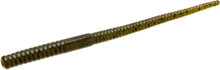 Zoom Shakey Head Finesse Worm - 5 Inch Green Pumpkin